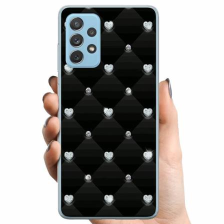 Samsung Galaxy A72 5g Tpu Mobilskal Bling Heart