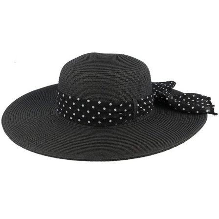 Sur la tête - Svart sunhat Keps - Womens Beachside Black Sun Hat @ Hatstore