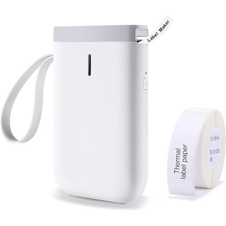 Etikettskrivare med självhäftande tejp, trådlös, Bluetooth, portabel, Cu