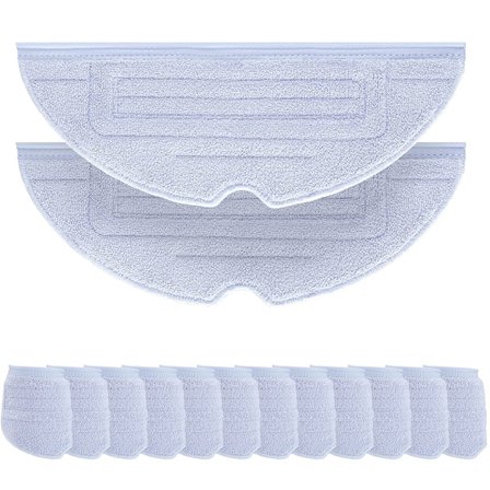 Paket med 12 Torkdukar Tillbehörsset för Roborock S7 / S7+ / S7 MaxV / S7 MaxV Plus / S7 MaxV Ultra / S7 Pro Ultra-serien Robotdammsugare