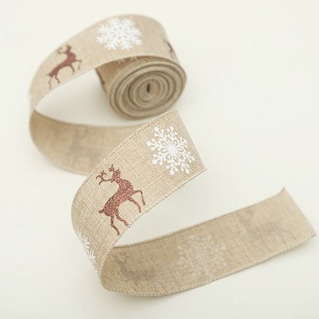 Burlap Ribbons Julband F - spot försäljning