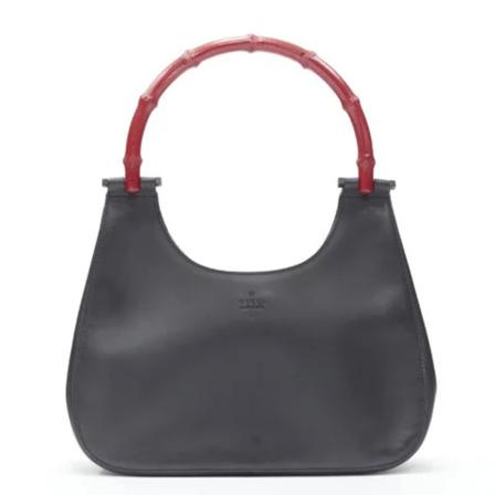 Gucci Vintage Pre-owned Leather handTass , Zwart , Dames , Maat: ONE Size Vintage Tassen