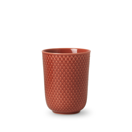 Lyngby Rhombe Color Krus H11.5cm_Terracotta