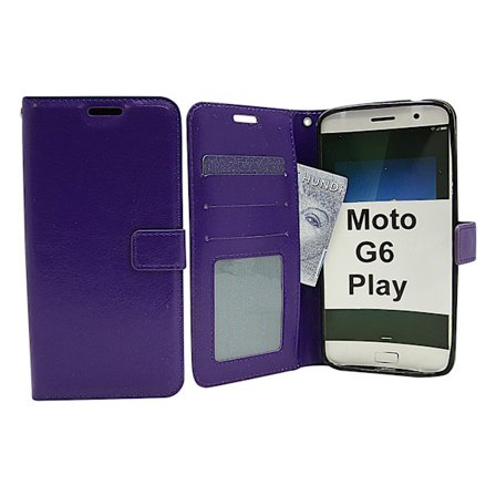 Crazy Horse Wallet Motorola Moto G6 Play
