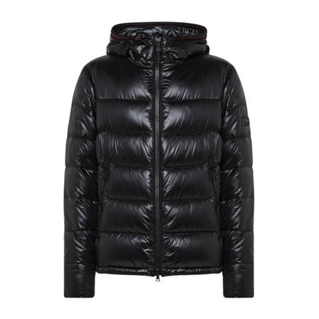 Peuterey, Nylon ripstop down jacket Zwart, Heren, Maat:M
