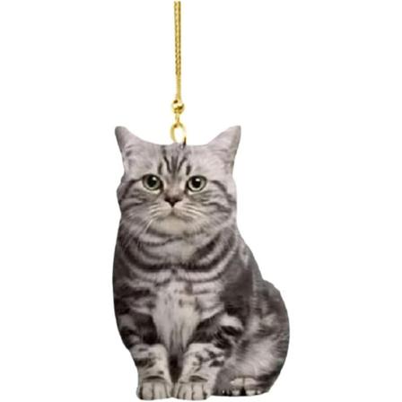 Akryl Drop Ornament Mini Søt Valp Katt Hengende dekorasjon Lekegaver Universal Bil Auto Bakspeil Interiørdekor