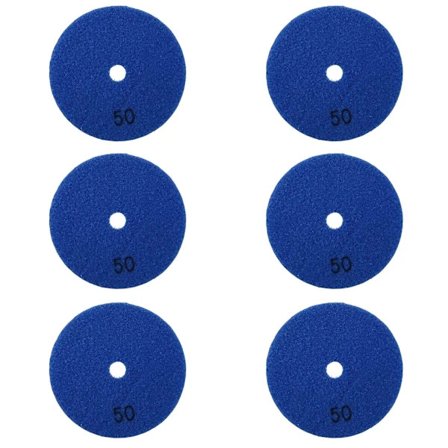 6 st 4 tum / 100 mm Korn 50 Diamant Torra Polerplattor Marmor Flexibelt Hartspapper Skiva Keramik S
