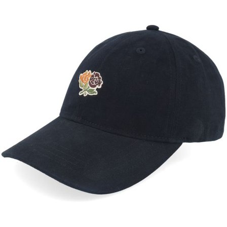 Les Deux - Svart unconstructed Keps - Felipe Black Dad Cap @ Hatstore