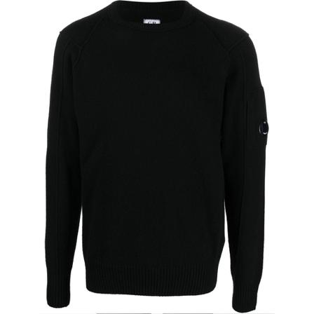 C.p. Company, Round-neck Knitwear Zwart, Heren, Maat:L