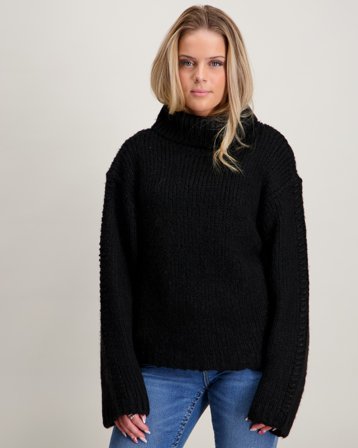 Gina Tricot Young Y stitch sweater Czarny Swetry Dziewczyna - Kids Brand Store