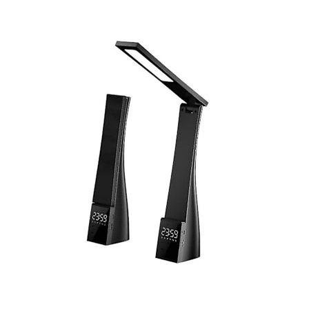 Led skrivebordslampe med vækkeur 3 farvetemperatur trinløs dæmpning Usb opladning øjenbeskyttelse Rea