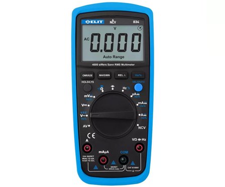 ELIT Multimeter med Sann RMS CAT III 600V