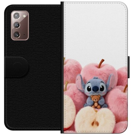 Kompatibel Tegnebogsetui til Samsung Samsung Galaxy Note20 Farverig collage med futuristiske pigegruppe karakterer, hjerter og glitter i moderne pop o