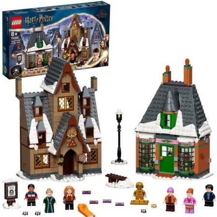 LEGO 76388 Harry Potter Hogsmeade Village Tour 20-års jubilæumsudgave med gylden samleobjekt minifigur Brunt och grått