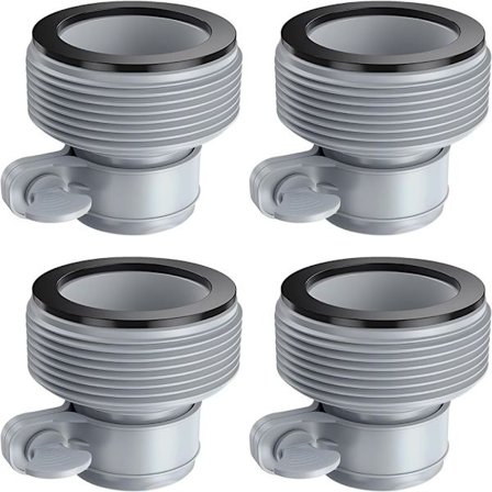 4-pak Poolslangeadapter Type B Slangeadaptere Poolslangekonnektor B Kit Slangekonverteringskonnektor til Intex Filterpumper