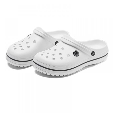 Unisex Klassiske Marmorerte Tie-Dye Tresko - Hvit (42-43)