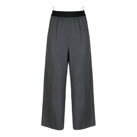 Stella McCartney, Wool Flannel Trousers Grijs, Dames, Maat:M,wol