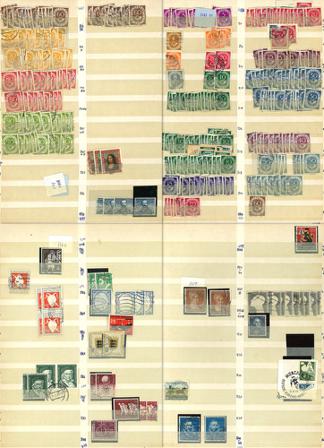 Tyskland - Dublet samling i 2 propfyldte indstiksbøger - Stemplet