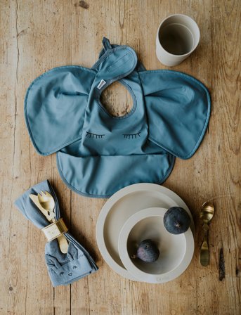 Elodie Details Baby Bib - Humble Hugo - Blue - ONE SIZE