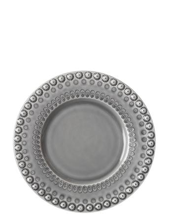 Daisy Dessertplate 2-Pack Home Tableware Plates Small Plates Grå PotteryJo