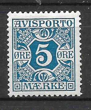 Danmark - Avisportomærke AFA 12 - Ubrugt