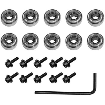 10 stk. Serie Overfræser Bit Topmonteret Kugleleje Guide til Overfræser Bit Leje Reparations Udskiftnings Tilbehørssæt