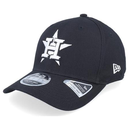 New Era - MLB Zwart adjustable Cap - Hatstore Exclusive x Houston Astros Essential 9Fifty Stretch Black Adjustable @ Hatstore