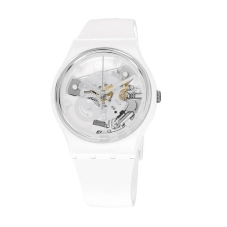 Ur - SWATCH - SPOT TIME WHITE - Biokeramik 34 mm - Vandtæthed 30 Atm - Unisex