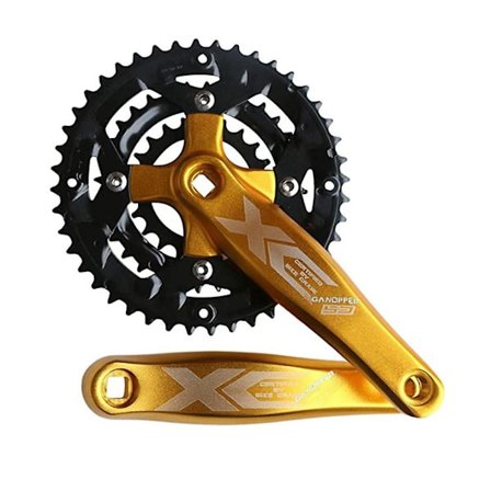 Cykelkrankssæt 64/104BCD 32T Skivebremse Kompatibel 8S/9S/10S/ 11-Speed 170mm Krank Mountainbike Kædeblad-Guld