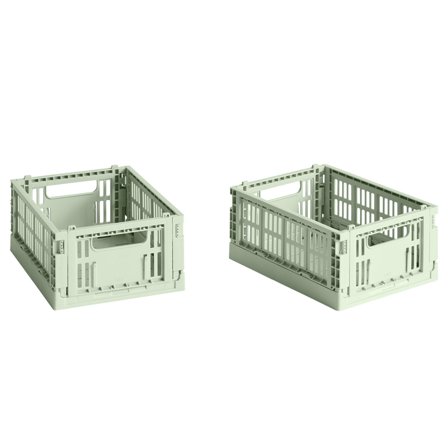 Hay Colour Crate oppbevaringsboks mini mint, 2 stk.
