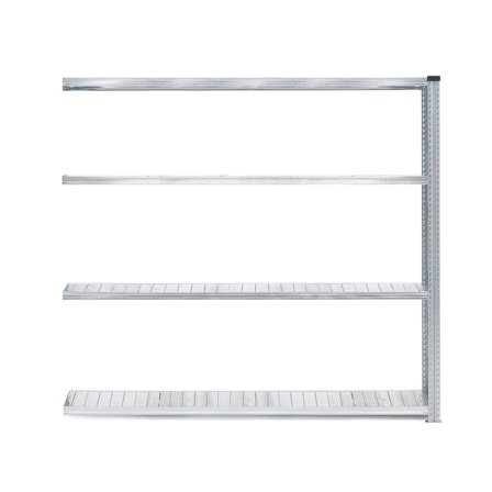 Reol TRANSFORM, påbygningssektion med 4 hylder, 1972x1800x500 mm