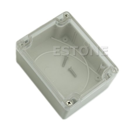 Forgreningsboks Plast Strømkapsling Rektangel Elektronisk Projekt til Etui DIY Elektronisk Kapslingsboks med Klart Låg