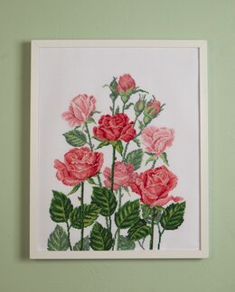 Stickpackung Bild Rosen