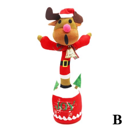 Jul Plyschleksak Elektrisk Sång Dans Vridande Musikal till - spot sales