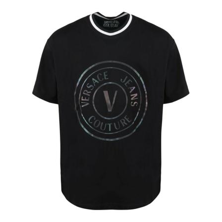 Versace Jeans Couture, T-Shirt Czarny, Mężczyzna, Rozmiar: M