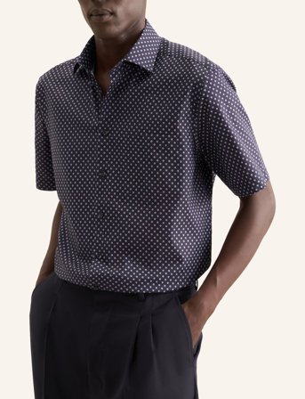 Seidensticker Cityhemden 1/2 Arm - Navy - 38