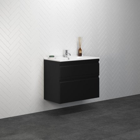 Dansani Luna Kantate Kommodpaket 81 cm Svart matt, Badrum