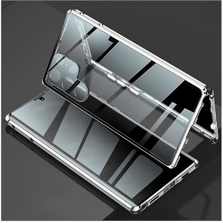Yksityisyyttä suojaava Anti Peeping -kotelo, yhteensopiva Samsung Galaxy S22 Ultra/s22 -puhelimien kanssa, kaksipuolinen karkaistu lasinen 