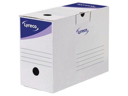 LYRECO Arkivbox 350x250x530mm vit 10/fp - Lyreco - Kontorsmaterial - Arkivering och kontorsförvaring - Arkivkartonger och boxar