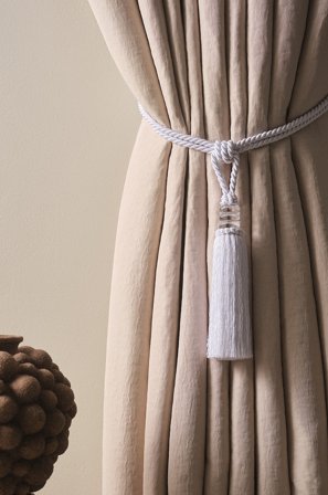 Jotex - Duskbånd 2-pk Hvit - AYA - Kjøp Gardinholdere hos Jotex