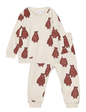Nbnoon Ls Sweat Box Bru Sets Sweatsuits Monivärinen/Kuvioitu Name It