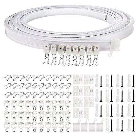 1-5 Meter Bøybar Takskinne for Gardiner, Fleksibel Takskinne