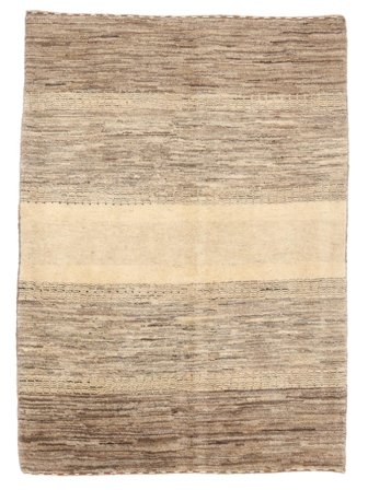 Hand Knotted Persian Gabbeh Persia Fine Rug 106X145 Orange/Brown