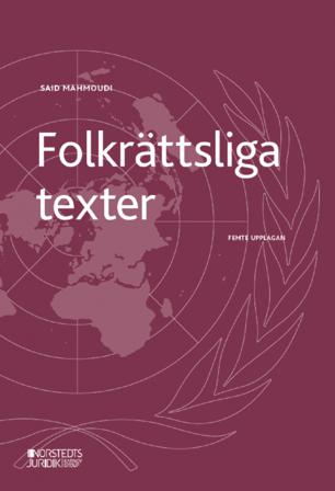 Folkrättsliga texter - Bok av Said Mahmoudi - Häfte