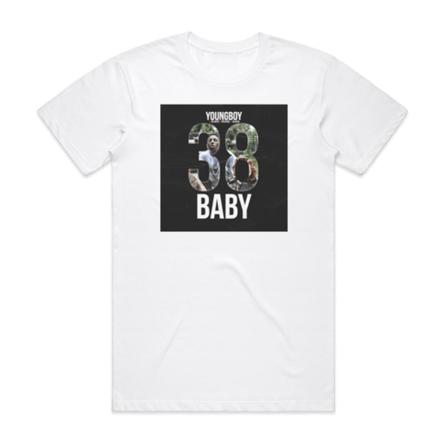 Youngboy Never Broke Again 38 Baby Album Cover T-Shirt Vit XXXL