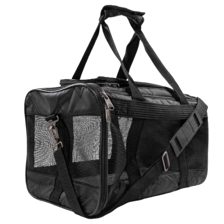 Sherpa - Deluxe kjæledyrholder svart medium 43x28x26,5cm - Hund - Hundebur & transportvesker - Bilbur & hundetransportbur - ZOO.no
