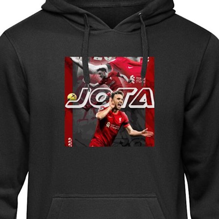 Barnehettegenser Liverpool Diogo Jota nr 20 fotball plakat Portugal fremover Reds spiss Premier League lag design