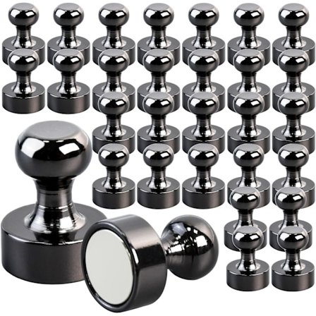 30 Pak Magneter Stærke Magneter Små Neodym Magneter til Køleskab Hvidtavle Magnetisk Tavle Håndværk Hjem Kontor og Skole Mini Magneter