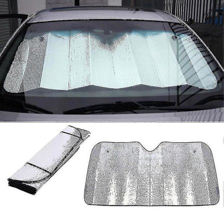 Bilsolskydd för vindruta, styv solskyddsskärm, 140 x 70 cm