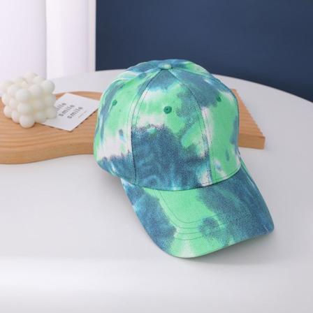 Baseballcaps 2022 Vår-sommer mote Tie-Dye-utskrift Solbeskyttelseshatt #06 Green M(56-58cm)